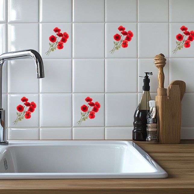 Wild Poppy  Ceramic Tile (Creator Uploaded)