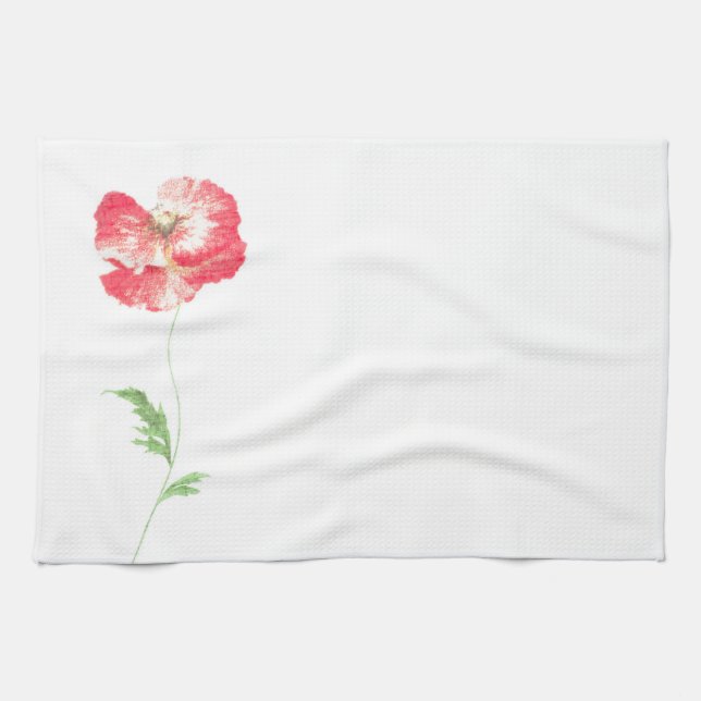 Wild poppy flower towel (Horizontal)