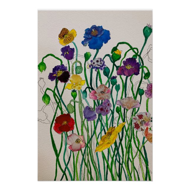 Wild Poppy Print (Front)