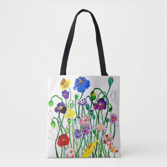 Wild Poppy Tote Bag (Front)
