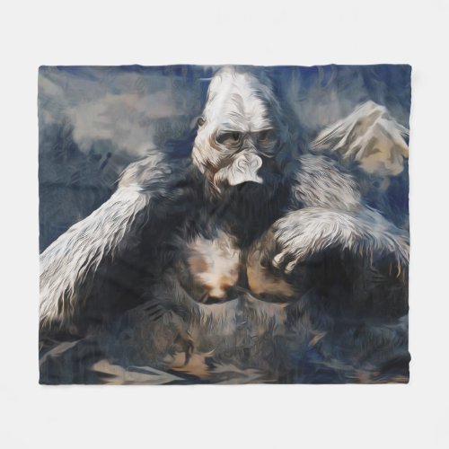 Wild Primate _ African Gorilla Fleece Blanket