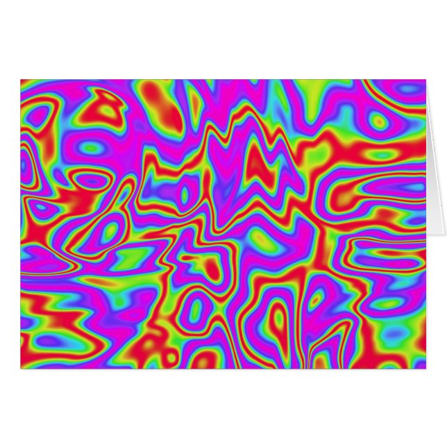 Wild Psychedelic Liquid Colors Cards (Front Horizontal)
