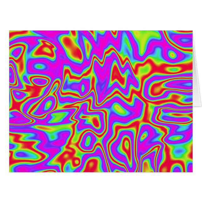 Wild Psychedelic Liquid Colors Cards (Front Horizontal)