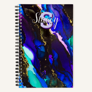 Wild Purple Alcohol Ink Notebook