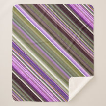 Wild Purple Asters Purple and Green Stripe