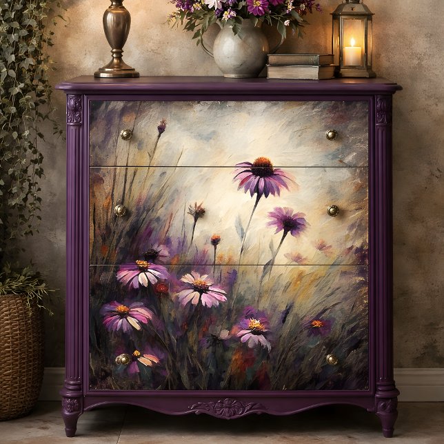 Wild Purple Daisy Decoupage Tissue Paper (Wild Purple Daisy Decoupage Tissue Paper)