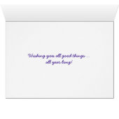 Wild Purple Iris Cards (Inside Horizontal (Bottom))