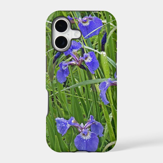 Wild Purple Iris Iphone Case (Back)