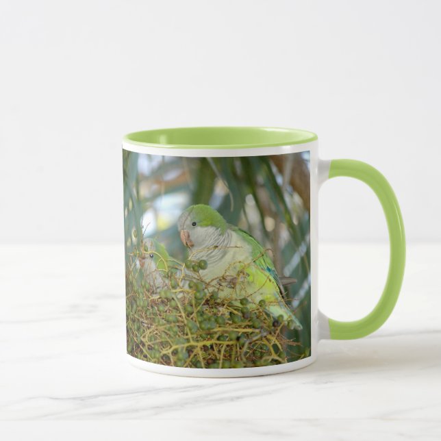 Wild quaker parrots Mug (Right)