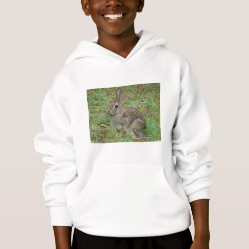 Wild Rabbit Eastern Cottontail II Apparel  Gifts Hoodie