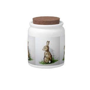 Wild Rabbits  Candy Jar