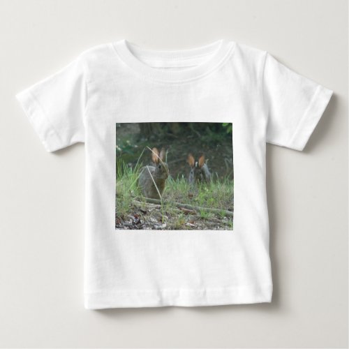 Wild Rabbits Eastern Cottontail Pair Apparel Gifts Baby T_Shirt