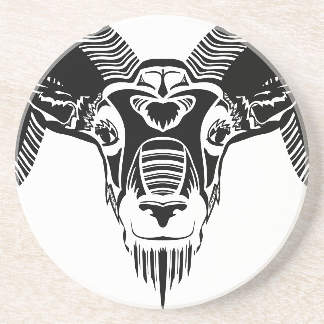 wild ram drink coaster (Front)