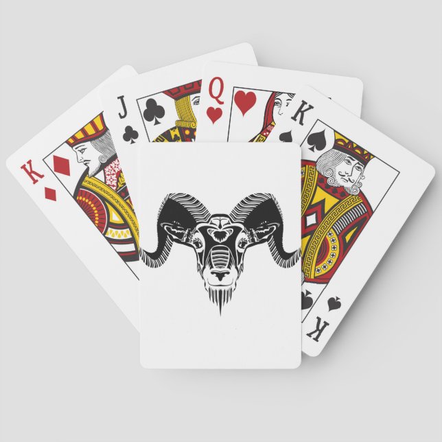 wild ram poker cards (Back)