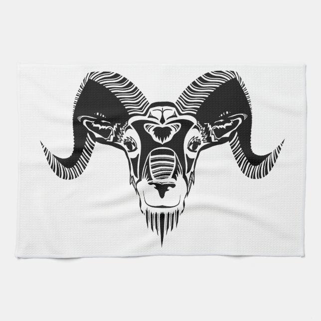 wild ram towel (Horizontal)