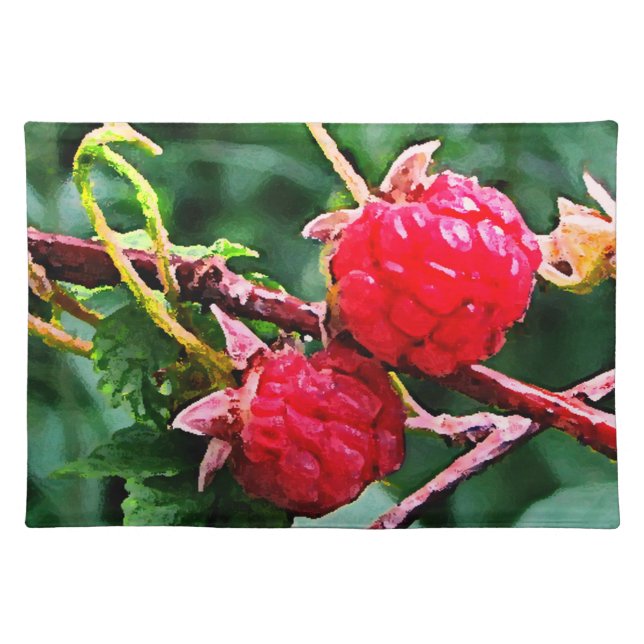 Wild Raspberries Placemat (Front)