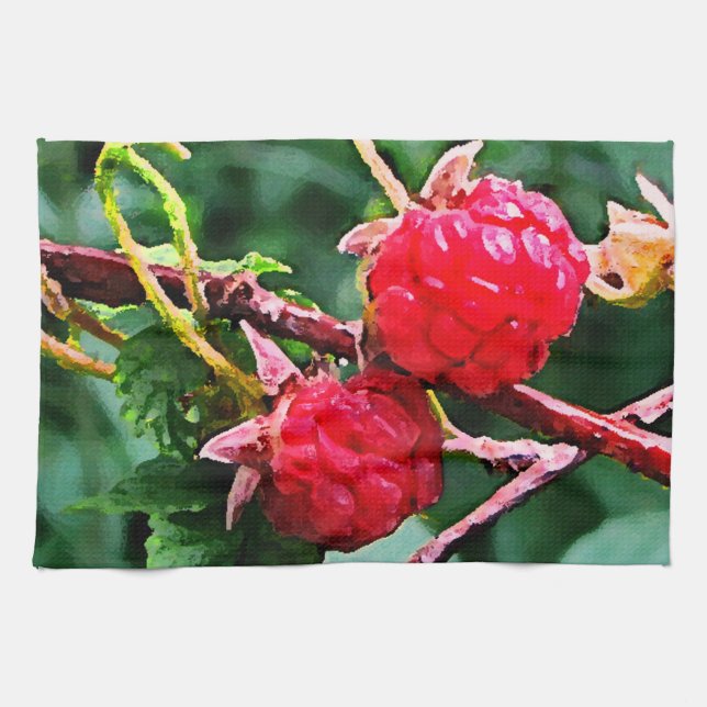 Wild Raspberries Towel (Horizontal)