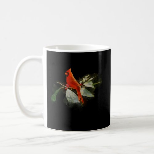 Wild Red Cardinal Bird Coffee Mug