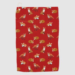 Wild Red Fox Golf Towel