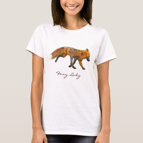 Wild Red Fox Wearable Art T_Shirt