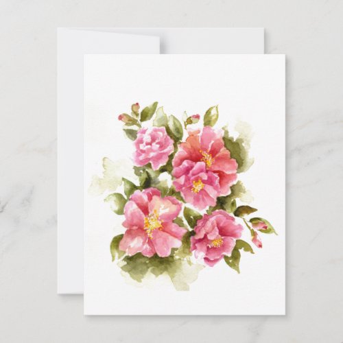 Wild red roses for accent on any newly created note card