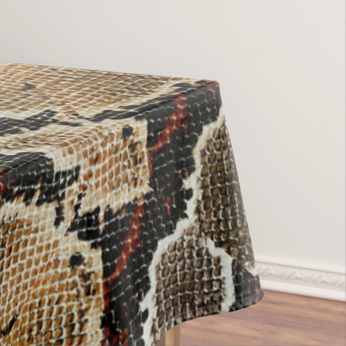 wild reptile pattern colorful python snake print tablecloth