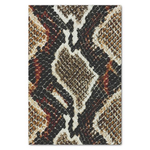wild reptile pattern colorful python snake print tissue paper