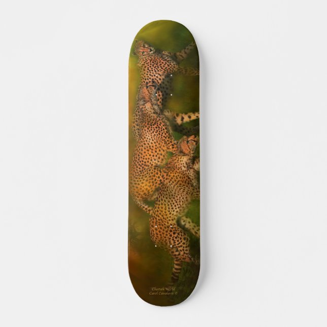 Wild Ride - Cheetah World Skateboard Deck (Front)