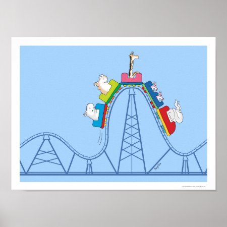 Wild Ride Roller Coaster By Sandra Boynton Poster