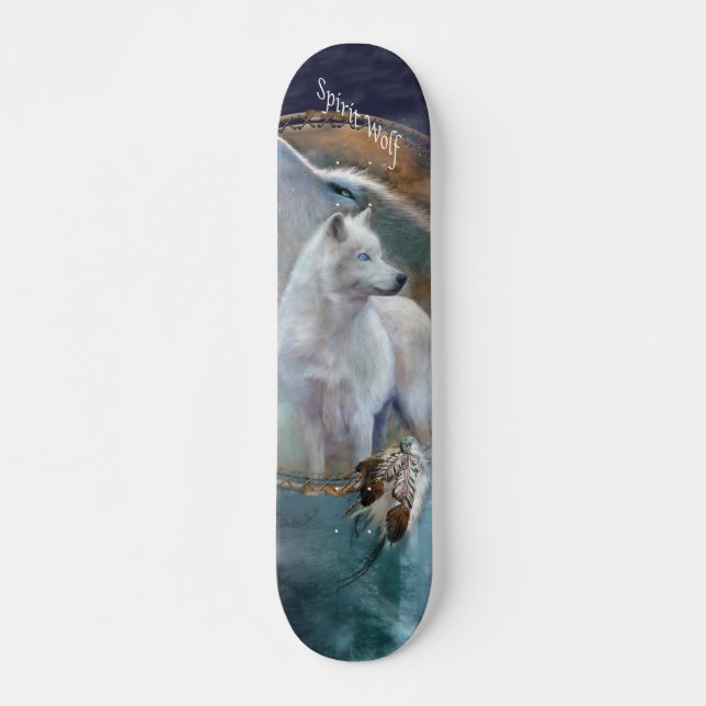 Wild Ride -Spirit Wolf Skateboard Deck (Front)