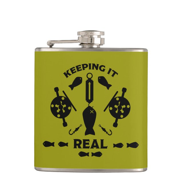 Wild River Fishing Flask (Front)
