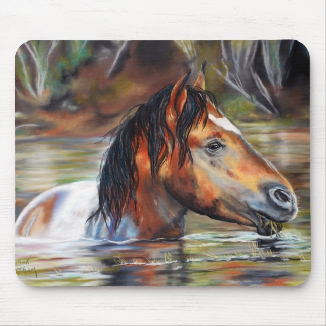 Wild River Horse Mouse Pad (Front)