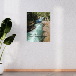 Wild River Rumi Poetry Verse Metal Print