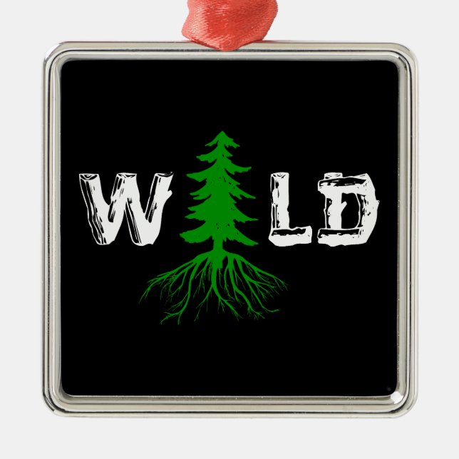 Wild Roots Outdoors Metal Ornament (Front)