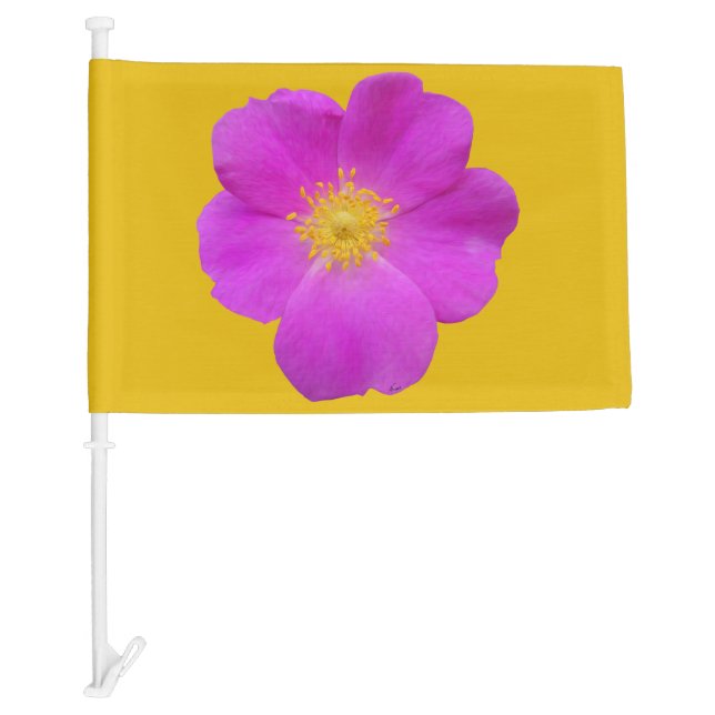 Wild Rose 2 Car Flag (Front)