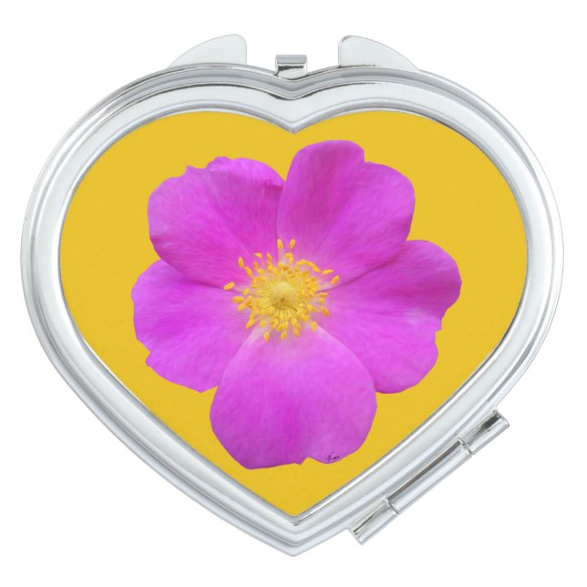 Wild Rose 2 Compact Mirror (Front)