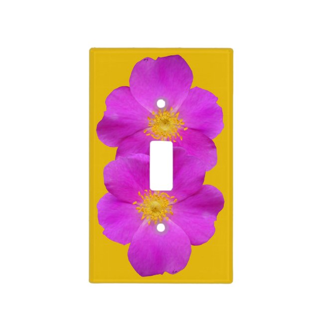 Wild Rose 2 Light Switch Cover (Front)