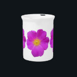 Wild Rose 2 Pitcher<br><div class="desc">My painting of a wild rose blossom,  because who doesn’t love that amazing color combination!</div>