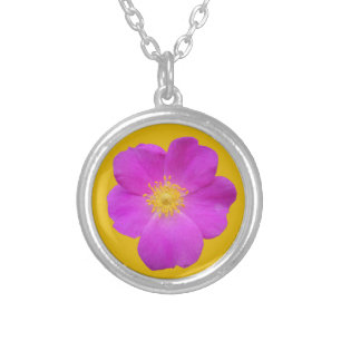 Wild Rose 2 Silver Plated Necklace