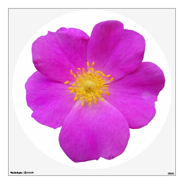 Wild Rose 2 Wall Sticker (Front)