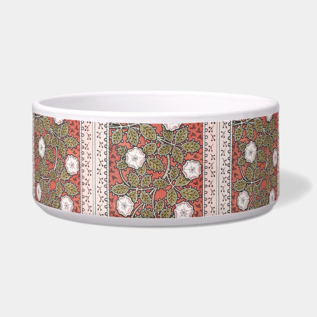 Wild Rose Art Illustration Flower Vintage Bowl (Front)