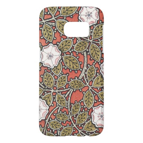 Wild Rose Art Illustration Flower Vintage Samsung Galaxy S7 Case