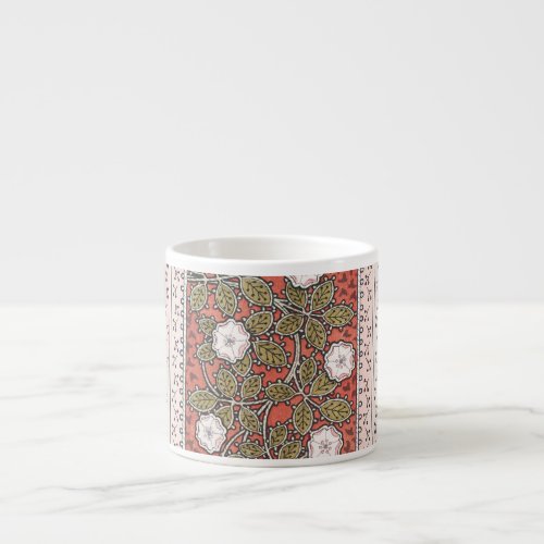 Wild Rose Art Illustration Flower Vintage Espresso Cup