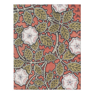 Wild Rose Art Illustration Flower Vintage Faux Canvas Print