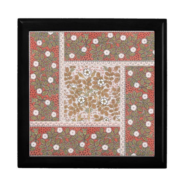 Wild Rose Art Illustration Flower Vintage Gift Box (Front)