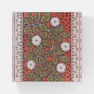 Wild Rose Art Illustration Flower Vintage Paperweight