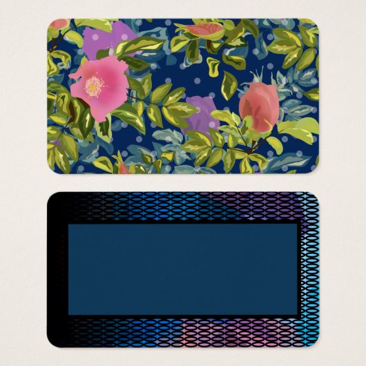 Wild rose, blue background, wild rose, roses, pink (Front & Back)