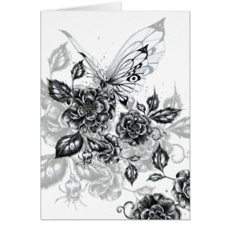 Wild Rose & Butterfly Cards