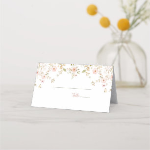 Wild Rose Country Wedding Place Card