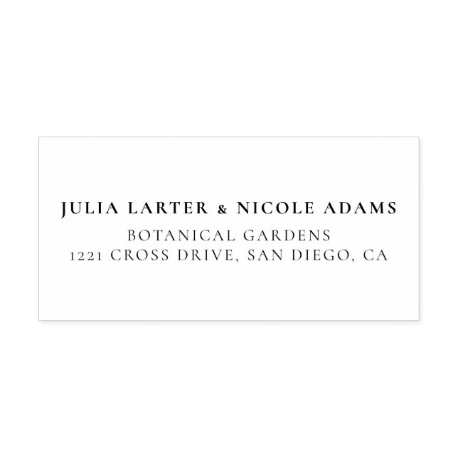 Wild Rose Floral Petals Garden Affair Wedding Self-inking Stamp (Design)